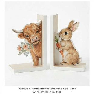 N 26057 Farm Friends Bookend set (2pc