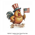 NJ26147 Captain Cluck Tiered Tray Sign