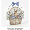 NJ26071 Spring Farm Basket Decor