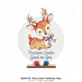 NJ26150 Glory Deer Tabletop Sign