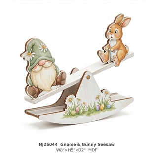 N 26044 Gnome & Bunny seesaw
