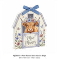 NJ26059 Moo Manor Barn House Sign