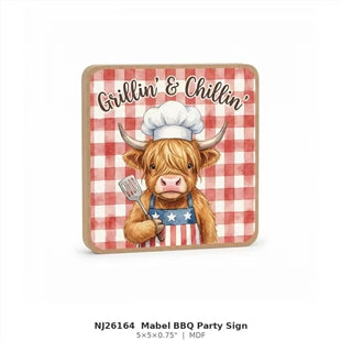 NJ26164 MxbetBBQ Party Sign
