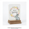 5200 "Hello Spring" Card Sign with Bunny:
