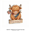 NJ26157 Highland Cow Tiered Tray Sign