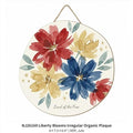 NJ26169 Liberty Blooms Irregular Organic Plaque