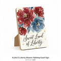 NJ26172 Liberty Blooms Tabletop Easel Sign